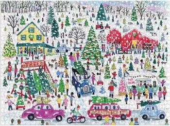 galison Michael Storrings Christmas Tree Farm 1000-Teile Folienpuzzle (9780735375840)