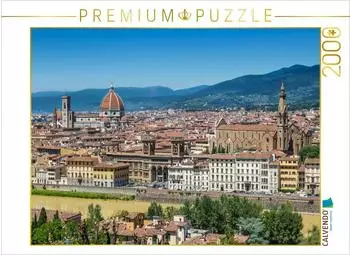 Calvendo Aussicht vom Piazzale Michelangelo in Florenz, Puzzle 2000 Teile, 90&times;67cm