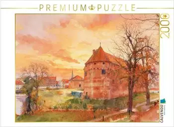Calvendo Puzzle Schloss Nyborg im Sonnenuntergang, 2000 Teile, 90&times;67cm