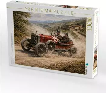 Calvendo Puzzle &bdquo;Hermann R&uuml;tzler, Targa Florio 1922" 1000 Teile, 64&times;48cm