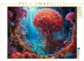 Calvendo Puzzle "Das Myzel des Meeres: Leuchtendes Korallen-Pilz-Riff" 2000 Teile, 90&times;67cm