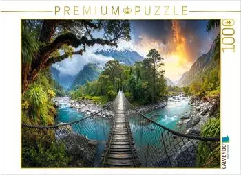 Calvendo Hokitika Gorge auf der S&uuml;dinsel, Fotopuzzle 1000 Teile, 64x48cm