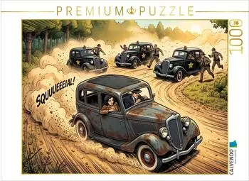 Calvendo Puzzle &bdquo;Stra&szlig;ensperren und immer engere Verfolgung" 1000 Teile, 64&times;48cm