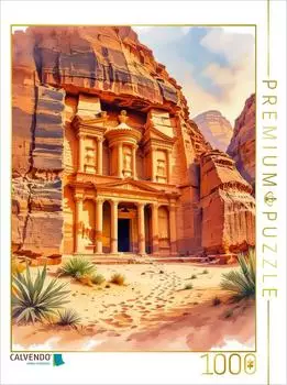 Calvendo Puzzle &bdquo;Petra &ndash; Das Felsenwunder Jordaniens" 1000 Teile, 64x48cm