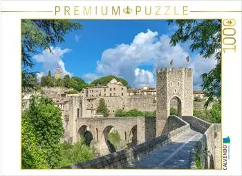 Calvendo Puzzle Besal&uacute;, 1000 Teile, 64x48cm
