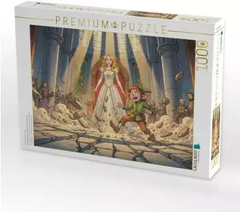 Calvendo Puzzle &bdquo;Die K&ouml;nigin nennt seinen wahren Namen" Rumpelstilzchen, 1000 Teile, 64&times;48cm