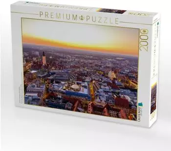 Calvendo Puzzle &bdquo;Sonnenuntergang &uuml;ber Leipzig" 2000 Teile, 90&times;67cm