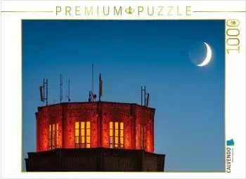 Calvendo Puzzle "Wasserturm S&uuml;d mit Mondsichel" 1000 Teile, 64&times;48cm