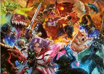 Ravensburger Puzzle Critical Encounters Dungeons & Dragons, 1000 Teile (12001672)