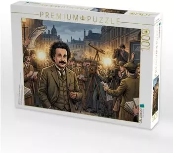 Calvendo Puzzle &bdquo;1919 Die Welt entdeckt Albert Einstein" 1000 Teile, 64&times;48cm