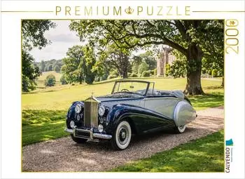 Calvendo Puzzle Rolls-Royce Silver Dawn Drophead Coup&eacute; im Park eines englischen Manor House, 2000 Teile, 90&times;67cm