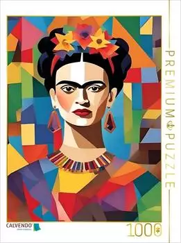 Calvendo Puzzle "Farbexplosion der St&auml;rke" &ndash; Frauenportr&auml;t geometrisch, 1000 Teile, 64x48cm