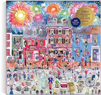 galison Michael Storrings Celebrate The USA Folie-Puzzle, 500 Teile