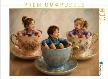 Calvendo Puzzle "Tassen voller Fantasie" 1000 Teile 64&times;48cm