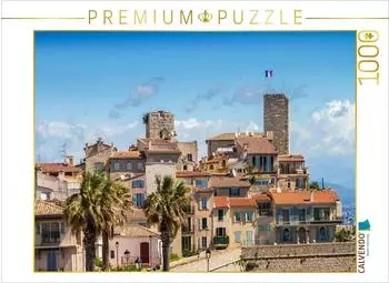 Calvendo Puzzle Uferpromenade Côte d'Azur, Antibes, 1000 Teile, 64×48cm