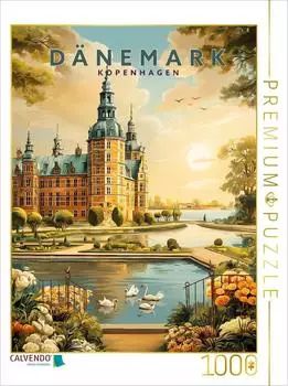 Calvendo Puzzle Schloss Rosenborg in Kopenhagen, 1000 Teile, 64x48cm