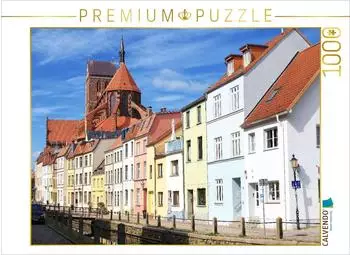 Calvendo Puzzle &bdquo;Wismar, entlang der Frischen Grube" 1000 Teile, 64&times;48cm