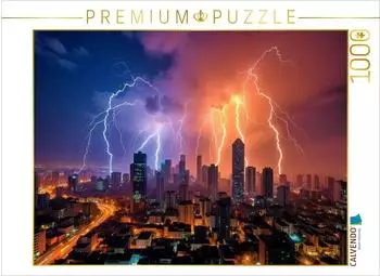 Calvendo Foto-Puzzle "Die Natur spricht in Blitzen, h&ouml;r hin." 1000 Teile, 64x48cm