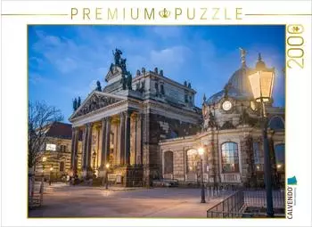 Calvendo Puzzle Dresden - Kunstakademie zur Blauen Stunde, 2000 Teile, 90×67cm