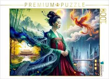 Calvendo Puzzle &bdquo;Flie&szlig;ende Perspektiven" 1000 Teile, 64&times;48cm