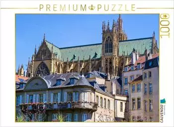 Calvendo Kathedrale von Metz Foto-Puzzle 1000 Teile 64&times;48cm
