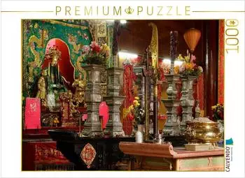 Calvendo Puzzle Chinesischer Tempel Kuala Lumpur, 1000 Teile, 64x48cm