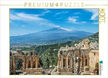 Calvendo Puzzle Taormina in Sizilien, 1000 Teile, 64x48cm