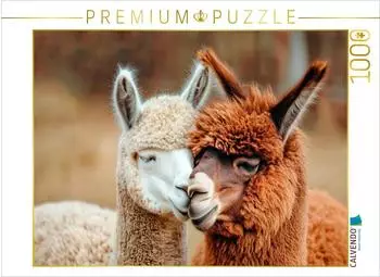 Calvendo Puzzle &bdquo;Alpakas &ndash; Herzensw&auml;rme auf der Weide" 1000 Teile, 64x48cm