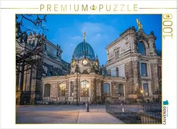 Calvendo Puzzle Dresden &ndash; Rundpavillon neben der Kunsthalle im Lipsius-Bau, 1000 Teile, 64x48cm