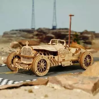 ROBOTIME Grand Prix Car MC401 3D-Holzpuzzle 1:16, 220 Teile (MC401)