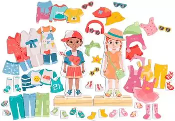 HaPe Magnetisches Anzieh-Puzzle, 62 Teile, Holz/Metall, bunt