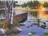 Green Board Games Puzzle „Morgen am See