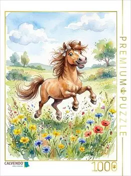 Calvendo Puzzle &bdquo;Springendes Fohlen" 1000 Teile, 64x48cm