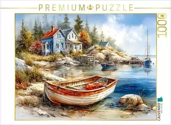 Calvendo Puzzle &bdquo;K&uuml;stenszene in Nova Scotia" 1000 Teile 64x48cm