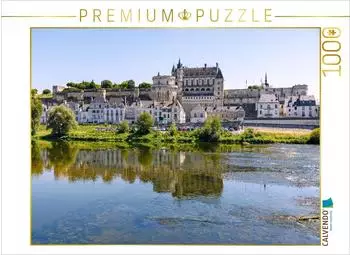 Calvendo Puzzle Amboise: Stadtansicht mit Ch&acirc;teau Royal, 1000 Teile, 64x48cm