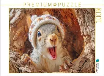 Calvendo Puzzle &bdquo;Eichh&ouml;rnchenliebe" 1000 Teile, 64&times;48cm