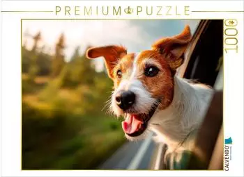 Calvendo Jack Russell Terrier - Reiselust, Foto-Puzzle 1000 Teile, 64&times;48cm