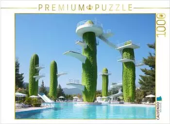 Calvendo Puzzle "Salatgurken als Sprungt&uuml;rme" 1000 Teile 64x48cm