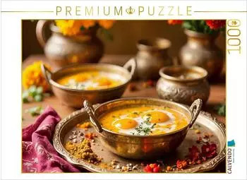 Calvendo Puzzle &bdquo;Egg Curry &ndash; W&uuml;rzige Vielfalt", 1000 Teile, 64x48cm