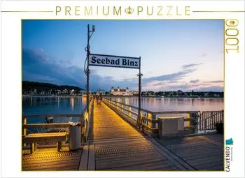 Calvendo Puzzle Insel R&uuml;gen &ndash; Seebr&uuml;cke Binz, 1000 Teile, 64&times;48cm