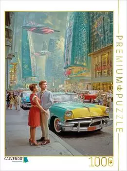 Calvendo Puzzle Retro-Futurismus 1000 Teile, 64&times;48cm