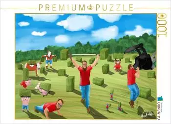 Calvendo Puzzle "Heufitness" 1000 Teile, 64&times;48cm