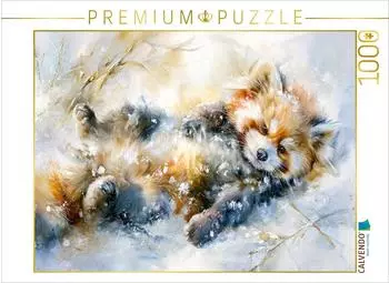 Calvendo Puzzle &bdquo;Ein Schneebad &ndash; herrlich" 1000 Teile 64x48cm