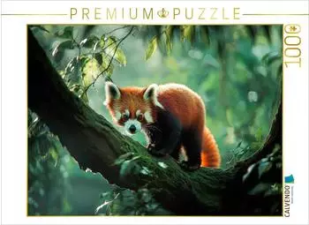 Calvendo Roter Panda - Abenteuer in den Baumkronen Puzzle 1000 Teile, 64x48cm