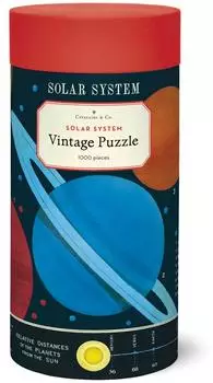 Cavallini Puzzle Vintage Sonnensystem, 1000 Teile (PZL/SOL)