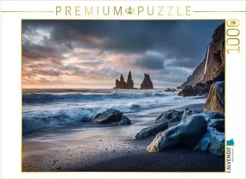 Calvendo Puzzle Island - Reynisfjara, 1000 Teile, 64&times;48cm