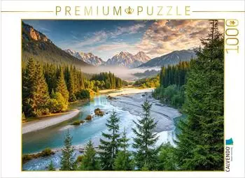 Calvendo Puzzle Isartal, 1000 Teile, 64x48cm