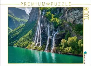 Calvendo Puzzle Geirangerfjord, Welterbe 1000 Teile, 64x48cm