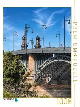 Calvendo Puzzle Theodor-Heuss-Br&uuml;cke, 1000 Teile, 64x48cm