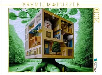 Calvendo Puzzle &bdquo;Haus im Blattwerk" 2000 Teile, 90&times;67cm